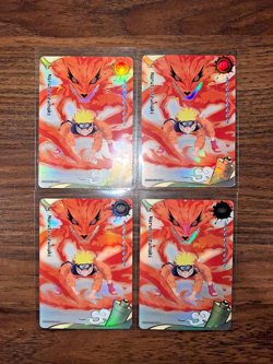 4x Naruto Uzumaki NRSA01-SSR-019L3 English Naruto Kayou Card Heavens Scroll - Image 1
