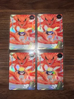 4x Naruto Uzumaki NRSA01-SSR-019L3 English Naruto Kayou Card Heavens Scroll - Image 2