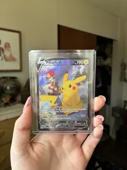 Pokemon Card Pikachu V TG16/TG30 Lost Origin Trainer Gallery Full Art Rare NM - Image 1