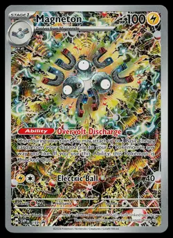 Pokemon Card - Magneton Scarlet & Violet Promo 159 Holo Illustration Rare - Image 1