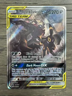 Umbreon & Darkrai GX SM241 Tag Team Black Star Promo Pokemon Card NM - Image 1