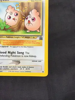 Pokemon Cards: Wizards Black Star Promo: Igglybuff 36 - Image 4