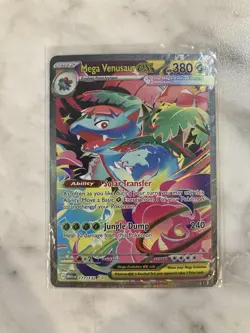 Pokemon TCG Mega Venusaur EX Card 177/132 Mega Evolution Sir - Image 2