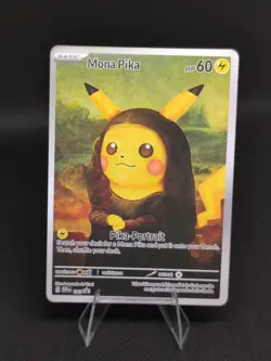 Mona Pika (Pikachu) Pokemon x Van Gogh Black Star Promo ACG Art Card - NM - Image 1