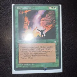 1995 MAGIC THE GATHERING Thermokarst Ice Age Card: 1x Play: Ken Meyer: Sorcery - Image 1