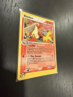 Pokemon TCG Blaziken EX Ruby and Sapphire Reverse Holo Card 3/109 2003 - Image 5