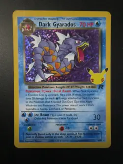 DARK GYARADOS HOLO POKEMON CARD 8/82 CELEBRATIONS CLASSIC COLL NEVER PLAYED NM- - Image 1