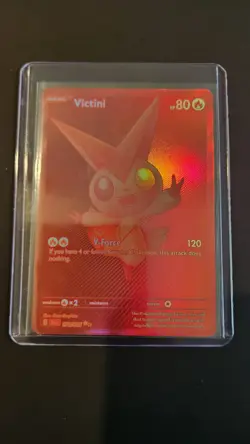 Pokemon TCG Victini Full Art Holo Card Red, Black Bolt 171/086 - Image 1