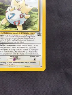 Pokemon Cards: Wizards Black Star Promo: Togepi 30 - Image 4