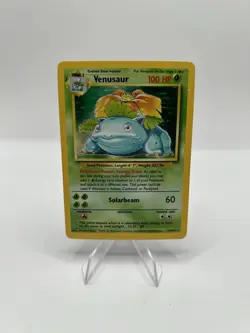 Pokemon TCG Venusaur Base Set Holo Unlimited Rare Card 15/102 - MP - Image 1