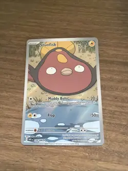 Pokemon TCG White Flare Stunfisk Illustration Rare Card 118/086 - Image 1