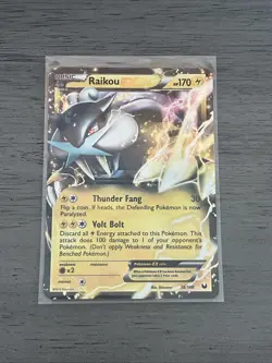 Pokemon TCG Raikou EX 38/108 Dark Explorers Ultra Rare Holo Card - Image 1