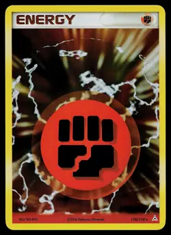 Pokemon Card - Fighting Energy Holo Holon Phantoms 110/110 Holo Rare - Image 1