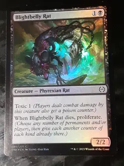 Blightbelly Rate FOIL , Phyrexia AWBO , NM , MTG ,FREESHIPPING - Image 1