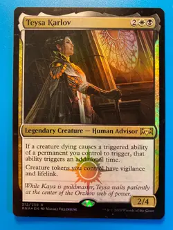 MTG 1x FOIL Teysa Karlov # 212 Ravnica Allegiance Magic the Gathering Card x1 NM - Image 1