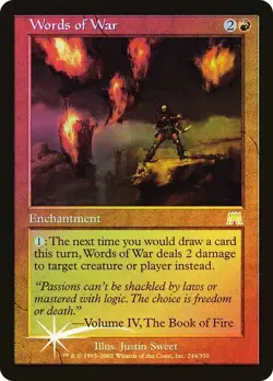 Onslaught MTG FOIL Words of War Magic - Image 1