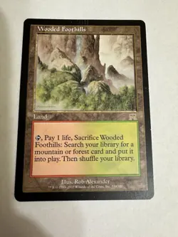 Magic The Gathering Wooded Foothills 330/350 Onslaught - Image 1