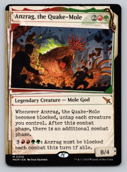 Anzrag, the Quake-Mole Showcase - Murders at Karlov Manor MTG - Image 1