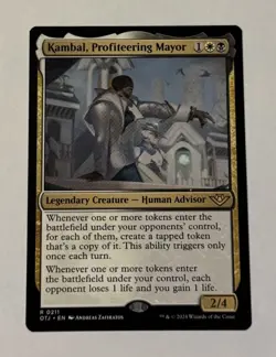 MTG Kambal, Profiteering Mayor - Outlaws of Thunder Junction NM - Image 1