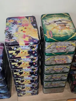 Empty Assorted Various Pokemon Tins - Mini Tin, Lunchbox. Pikachu, Eevee, 151 - Image 4