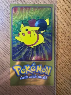 2000 Topps Pokemon Gotta Catch 'em All Flying Pikachu (Tin Topper) - Image 1