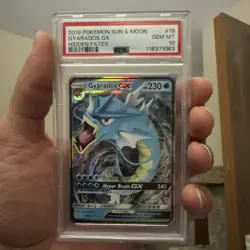 2019 Pokemon Sun & Moon Hidden Fates Gyarados GX #16 PSA 10 - Image 1