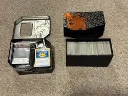 Pokemon Collection with Approximate 700 Cards and Sleeves and Box - Image 2