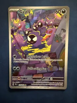 Pokemon TCG Gastly 177/162 Temporal Forces Holo Illustration Rare Card - Image 1