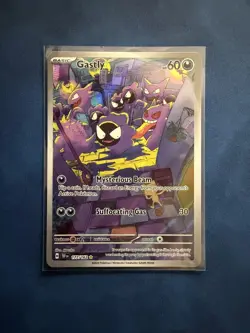 Pokemon TCG Gastly 177/162 Temporal Forces Holo Illustration Rare Card - Image 2