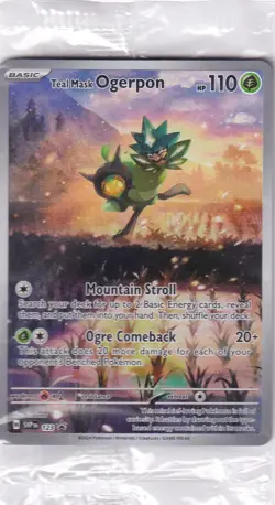 Teal Mask Ogerpon SVP 123 2024 Pokemon Promo Holo Sealed NM - Image 1