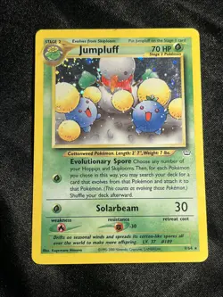 Pokemon Jumpluff Holo Rare TCG Card 9/64 Neo Revelation Unlimited (A1) - Image 1