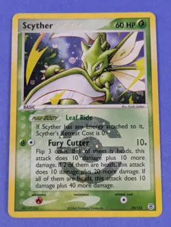 Scyther - 29/112 - Rare Reverse Holo Fire Red & Leaf Green - Pokemon Card - HP - Image 1