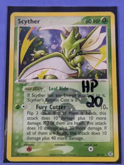 Scyther - 29/112 - Rare Reverse Holo Fire Red & Leaf Green - Pokemon Card - HP - Image 3