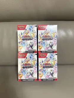 x4 Pokemon Scarlet and Violet Prismatic Evolutions Booster Bundles - Image 1