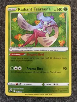 Pokemon TCG - Radiant Tsareena 016/195 Radiant Rare - Silver Tempest - Near Mint - Image 1