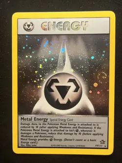Metal Energy 19/111 Holo Rare Unlimited Neo Genesis Pokemon *SWIRL* 604 VLP - Image 1