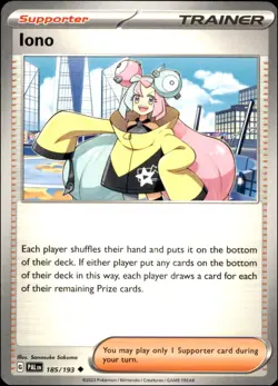 Pokemon - 2X Iono - #185/193 - SV02: Paldea Evolved Uncommon - Image 1