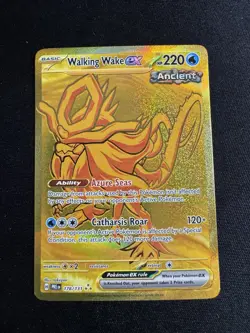 Pokemon TCG Walking Wake ex 178/131 Prismatic Evolutions Gold Hyper Rare - Image 1