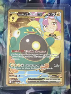 Iono's Bellibolt Ex #188 Pokemon 2025 Journey Together Gold Hyper Rare Near Mint - Image 1