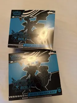 Black Bolt Pokemon TCG ETB Elite Trainer Box New Factory Sealed Lot Of 2 - Image 1