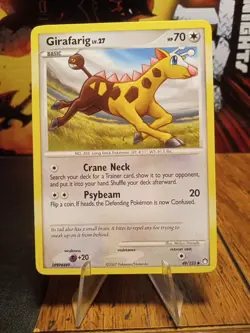2007 Pokemon Mysterious Treasures Girafarig #49 Extremely LP-NM - Image 1