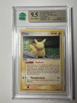Pokemon Ditto Reverse Holo Delta Species Pikachu Form PSA 10 Equivalent - Image 1