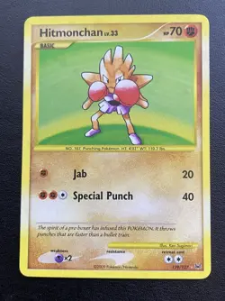 Pokemon TCG Platinum 129/127 Hitmonchan - Secret Rare - Image 1