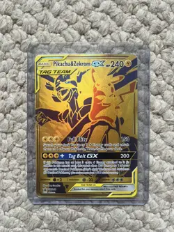 Pikachu & Zekrom GX Tag Team SM248 Promo Sun & Moon Pokemon 2021 *READ DESC* - Image 1
