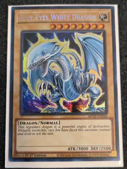 YuGiOh! Blue-Eyes White Dragon MP22-EN266 Prismatic Secret Rare 1st Edition NM - Image 1