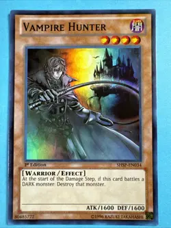 Vampire Hunter SHSP-EN034 1st Edition Super Rare Holo NM 💎 Yugioh! - Image 1
