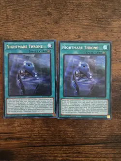 2x Yu-Gi-Oh Nightmare Throne MP25-EN072 Prismatic Secret Rare 1st Edition X2 NM - Image 1