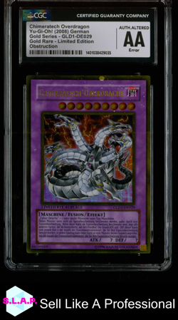 CHIMERATECH OVERDRAGON GOLD SERIES LIMITED EDITION GLD1-DE029 YU-GI-OH! CGC AA - Image 1
