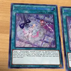 YuGiOh Witchcrafter Holiday Secret Rare 1st Edition INCH-EN021 x3 - Image 2