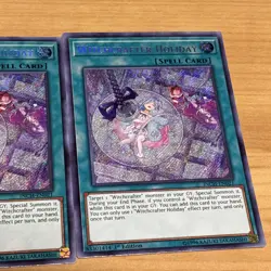 YuGiOh Witchcrafter Holiday Secret Rare 1st Edition INCH-EN021 x3 - Image 4